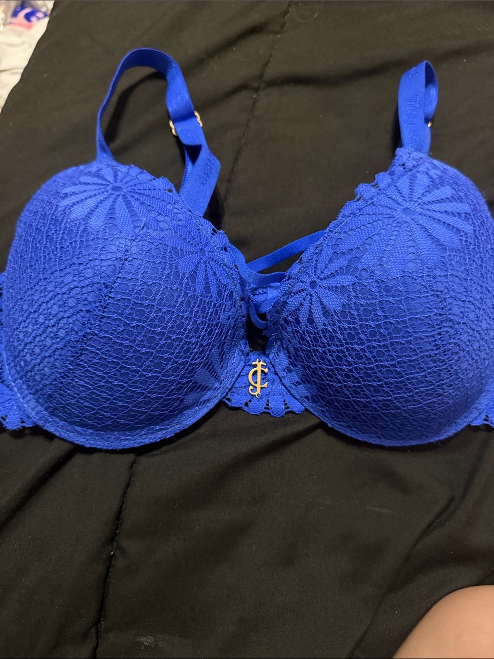 Juicy Couture blue push up bra
